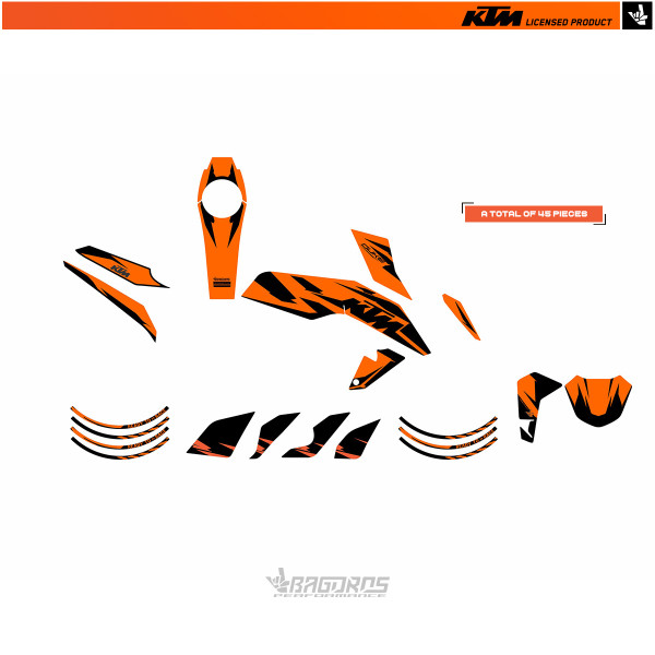 Sticker kit for KTM DUKE 200 | INFERNO