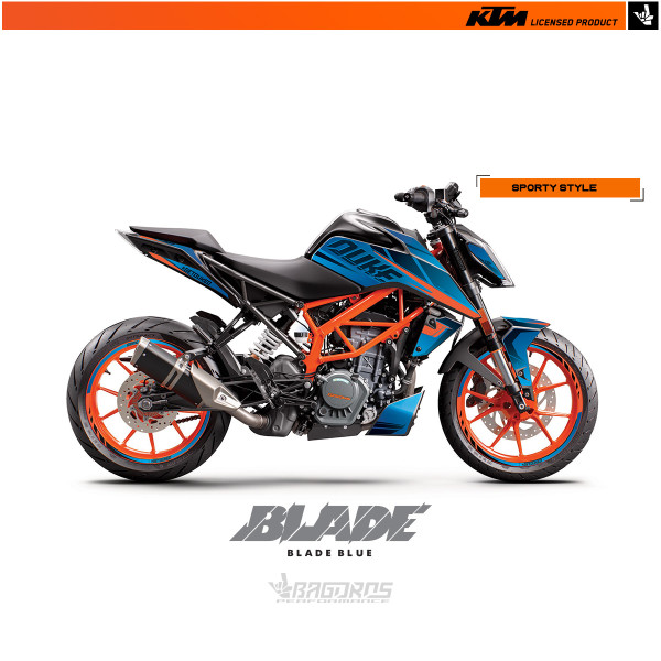 Sticker kit for KTM DUKE 200| THE BLADE BLUE